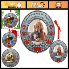 Personalized Pet Memorial Ornament - Dog/Cat - Enameled, Jeweled, Paw Prints - 3