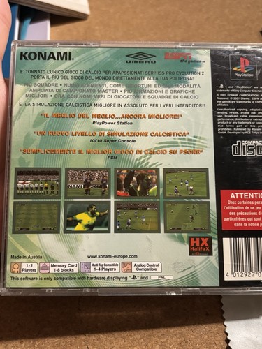 Iss Pro Evolution 2 Ps1 PAL Italiano Completo Raro Retrogame Sony PlayStation - Imagen 6 de 18