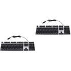  2 szt. Klawiatura USB Przewodowa klawiatura do gier Akcesoria komputerowe
