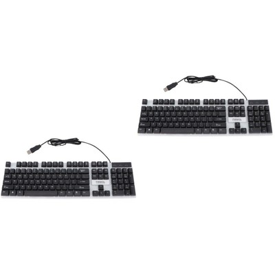  2 Pieces Gaming Tastaturen Game Für Pc Bürotastatur Computerzubehör