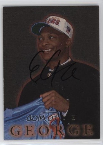1996 Fleer Rookie Auto Eddie George #A2 Auto RC