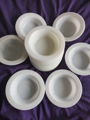 x 20 Vintage JAJ Pyrex white  Dessert/Soup/Cereal Bowls - Picture 1 of 3