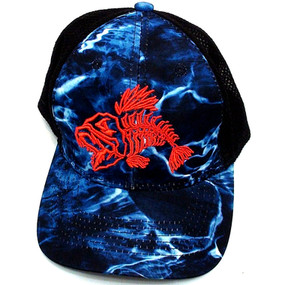 Fishermans snap cap one size fits most,sports outdoors neon loudmouth bass