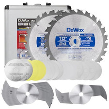 10" Carbide Stacked Dado Saw Blade Set, Pro 24T, Silver