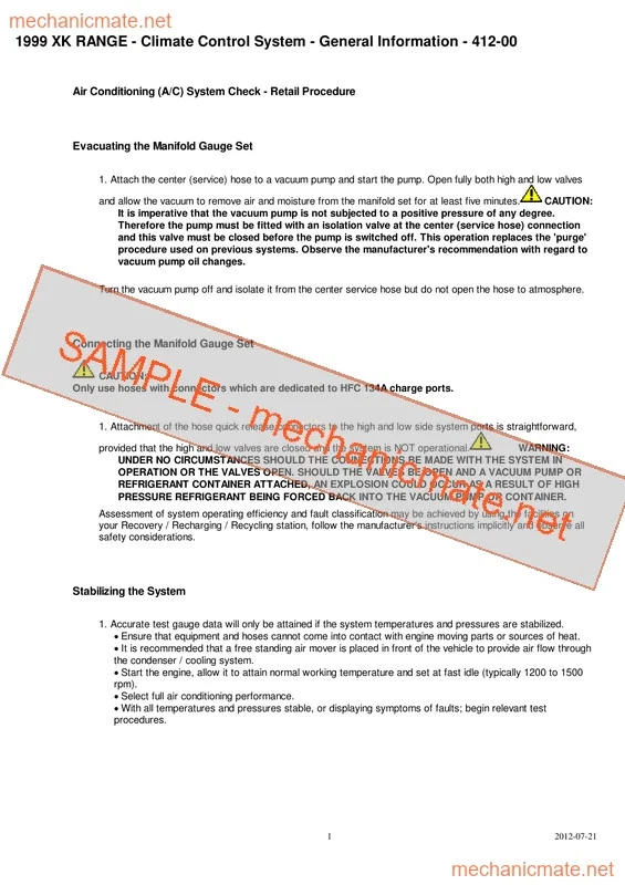 Jaguar Xk8 Xkr X100 Workshop, Service and Repair Manual (1996-2006) - Image 2 of 3