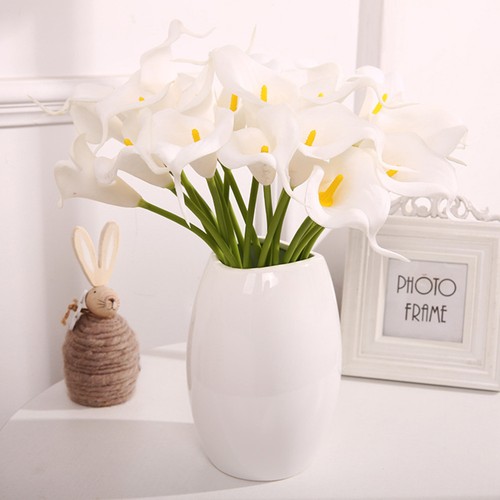7 Pcs Künstliche Calla-Lilien Künstlicher Bouquet Falsche Blumen - Bild 6 von 11