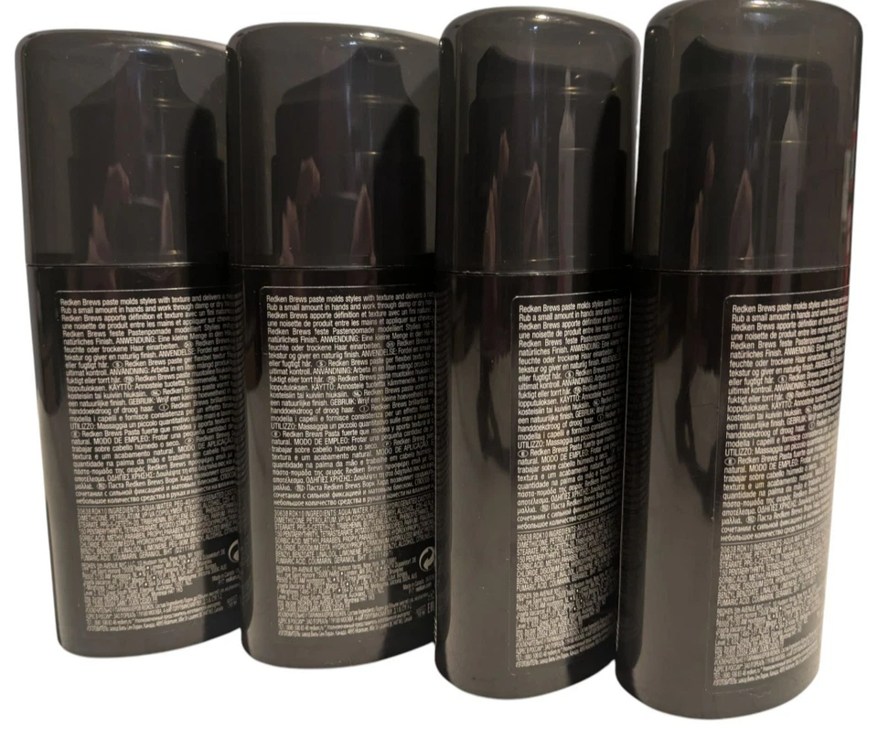 4 Pasta moldeadora Redken Brews Work Hard 3,4 oz/100 ml nueva pasta para el cuidado del cabello Foto 4 de 4