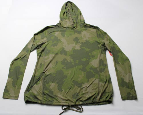 Mountain Hardwear Damen Camo Print Crater Lake Hoody AC2 grün Large neu mit Etikett