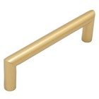 Contemporary Round Cabinet Pull, 96 Millimeters, Stanless Steel Base Material, S