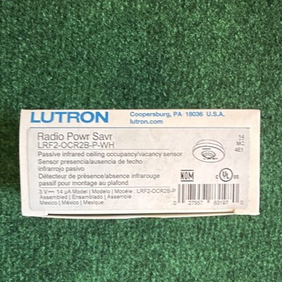 Lutron Radio Powr Savr Wireless Battery Occupancy Sensor White LRF2-OCR2B-P-WH