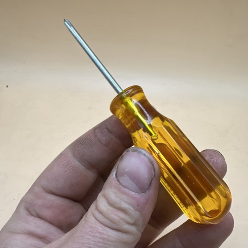 Xcelite Phillips screwdriver yellow handle X- 100 4.5" - Picture 4 of 7