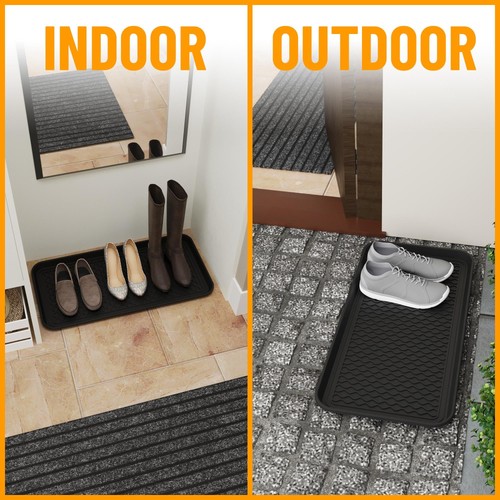 Ottomanson 15” x 30” Multi-Purpose Boot Tray - Waterproof Mat for Shoes, Pet ... - Picture 4 of 8