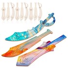  12 Pcs Piratenschwerter Aus Holz Bastelset Kinder Halloween Accessoires Für