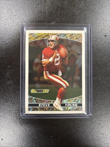 1993 Topps Prizes Black Gold Steve Young #23 HOF San Francisco 49ers - Picture 1 of 2