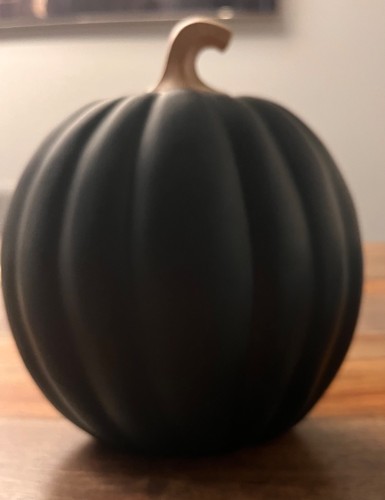 Happy Halloween 7.5” Black Pumpkin It’s Just A Bunch Of Hocus Pocus Table Decor - Picture 4 of 5