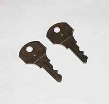2 - Type "A" Keys fit older Simplex Time Clocks, Mechanical Time Stamps