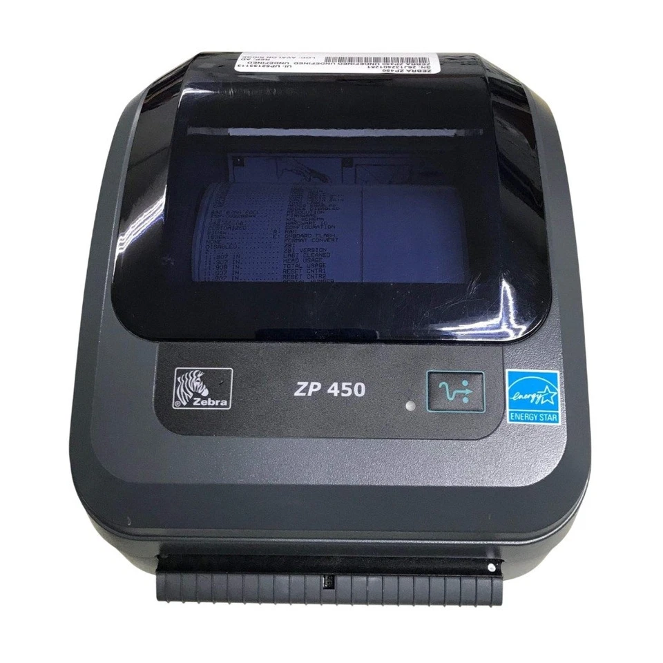 Impresora monocromática de código de barras térmica de etiquetas ZEBRA ZP 450