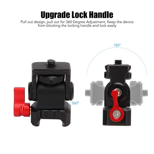 ｀Universal 1/4In Thread Field Monitor Mount Holder With Quick Release For N - Photo 6 sur 12