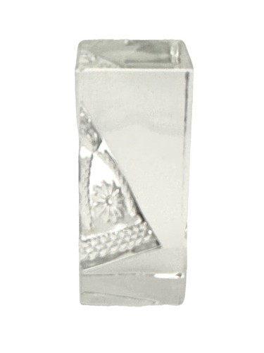WATERFORD Times Square 4" Prism Hope for Abundance Paperweight Blown Glass - Picture 2 of 11