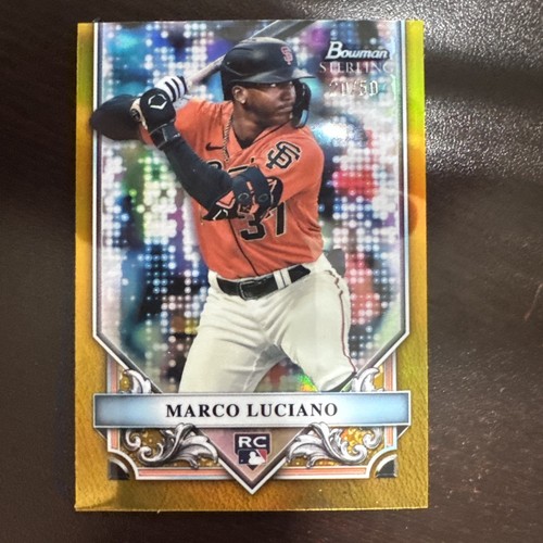2024 Bowman Sterling Marco Luciano Gold /50 #BSR-12