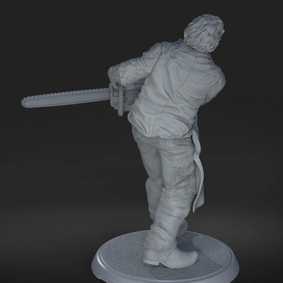 Leatherface Texas Chain Saw Massacre 3D Print, Unpainted Horror Icon Model Kit - Image 4 of 4