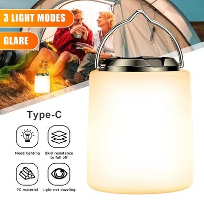 LED Arbeitsstrahler Outdoor Camping Lampe USB Aufladbar Laterne Akku Zelt Licht