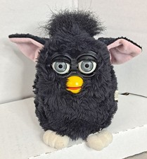 Black Furby 1998 Model 70-800 WITCH'S CAT SERIES 1 Green Eyes Not Working