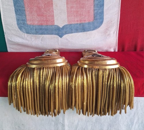 Militaria WW2 Bretelles Haute Uniforme De Officiel Artillery Regio Forces Armées - 第 2/10 張圖片