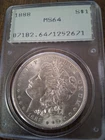 1888 Philadelphia Morgan Silver PCGS MS64 Old Rattler Holder.