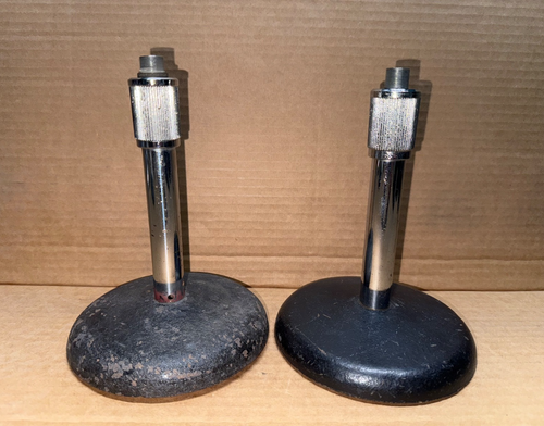 MENGE 2 GUSSEISEN TISCHMIKROFONSTÄNDER, AUSZIEHBARE MIKROFONSTÄNDER 8" - 12" - Bild 1 von 6