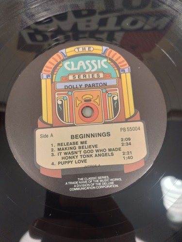 DOLLY PARTON~BEGINNINGS~US 8-TRACK VINYL LP RECORD~THE CLASSIC SERIES PB 55004 - Picture 2 of 7
