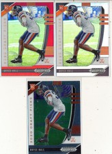 BRYCE HALL 2020 Prizm Draft 3pc RED, SILVER Prizm & Base RC - Jets RC