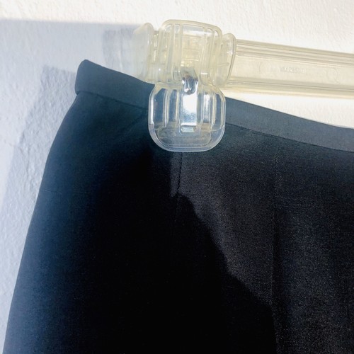 S.L.B Womens Black Pants 100% Silk Fully Lined Side Zip Size 10 Very Elegant - Picture 3 of 9