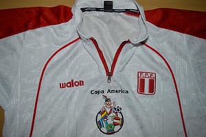 Vtg-PERU-Maglia-Camisa-2004-Copa-America-Soccer-Football-Jersey-Shirt-Walon-M-L