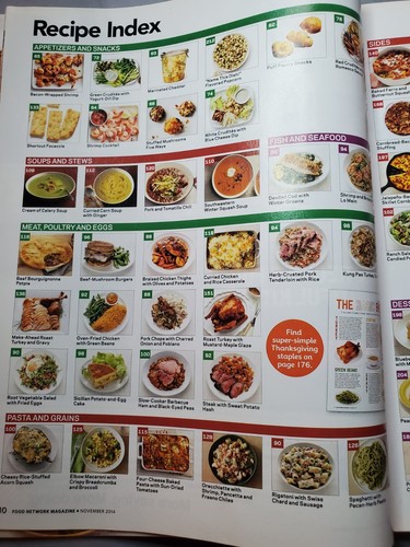 Food Network Magazine November 2014 All-Star Thanksgiving 116 Holiday Recipes - Picture 7 of 13