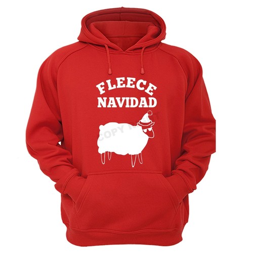 Fleece Navidad Ugly Christmas Sweater Feliz Sheep Winter Fun Herren Damen Hoodie - Bild 4 von 9