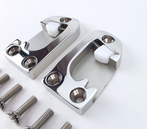 55 56 57 58 59 60 Chevy Cadillac Pontiac BILLET ACERO INOXIDABLE pestillo puerta golpeadores - Imagen 3 de 4