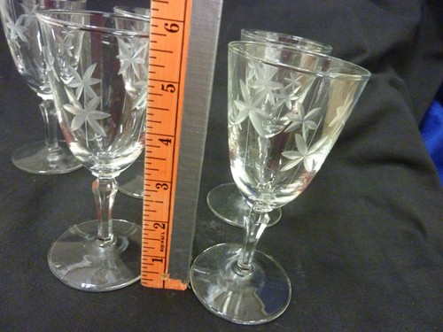 VINTAGE CANDLELIGHT LIBBEY GLASS COMPANY WINE GLASSES SET OF 7 - Picture 9 of 9