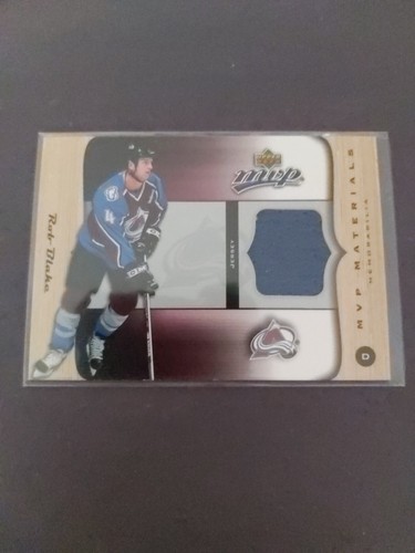 05-06 Upper Deck Mvp Rob Blake Mvp Materials Jersey Insert #m-rb Avalanche Kings - Picture 1 of 2