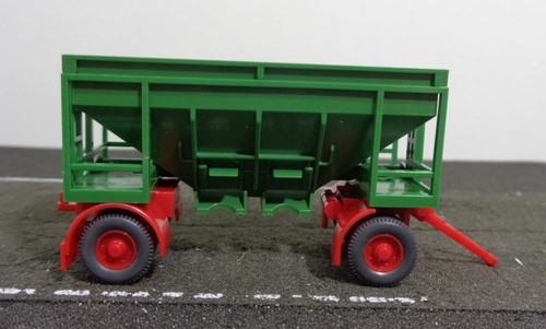 Wiking H0 40427 Unimog U 1500 con due rimorchi carbone usato e scatola originale - Foto 6 di 10
