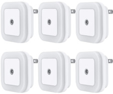 LED Night Light Lamp with Smart Sensor Dusk to Dawn Sensor, Daylight White, 0.5W