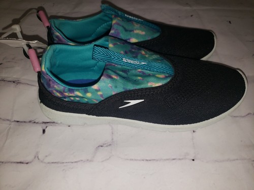 Speedo - Junior Aquaskimmer Mädchen Wasserschuhe - schwarz, Größe Medium 2-3 - Bild 4 von 6