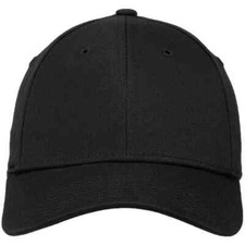 New Era 39Thirty Blank Stretch Cotton fitted BLACK Hat/Cap NE1000 L/XL FREE SHIP