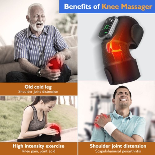 3 in 1 Electric Fast Heating Vibration Knee Joint Pad Wrap Brace Massage Therapy - Picture 22 of 35