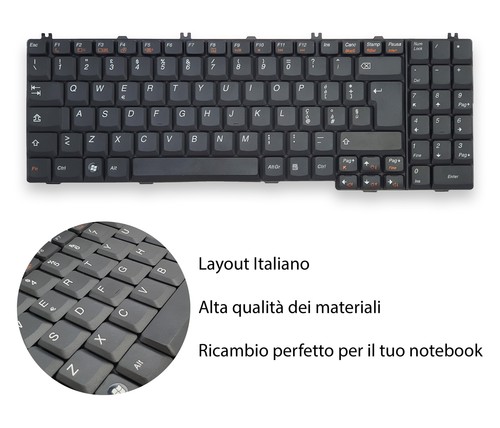 Teclado Italiano Compatible Con Lenovo Ideapad G550AX G555L V560 B560-433028U - Imagen 3 de 6