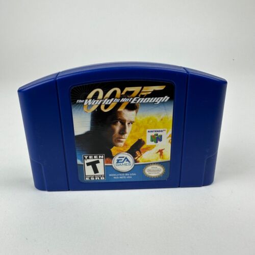 007 The World Is Not Enough ( Nintendo 64, N64) Authentic Blue Cartridge Tested