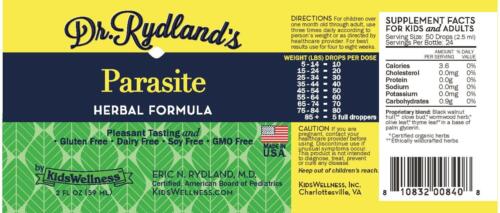 Dr. Rydland's Parasite Herbal Formula Pleasant Tasting Drops 2 fl oz Pack of 2 - Picture 4 of 4