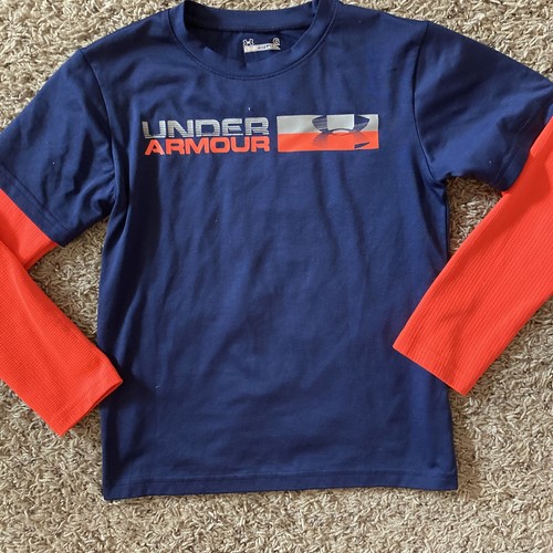 Lot Of Boys Under Armor Long Sleeves Shirts Size 6 and 7 Lot Of 4 - Picture 22 of 22