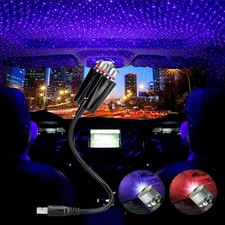 USB Autodach Innen Atmosphäre Sternenhimmel LED Projektor Stern Nachtlichter DE