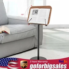 Plate Adjustable Floor Stand Book Stand Display Stand Floor Holder W/Pad Brown